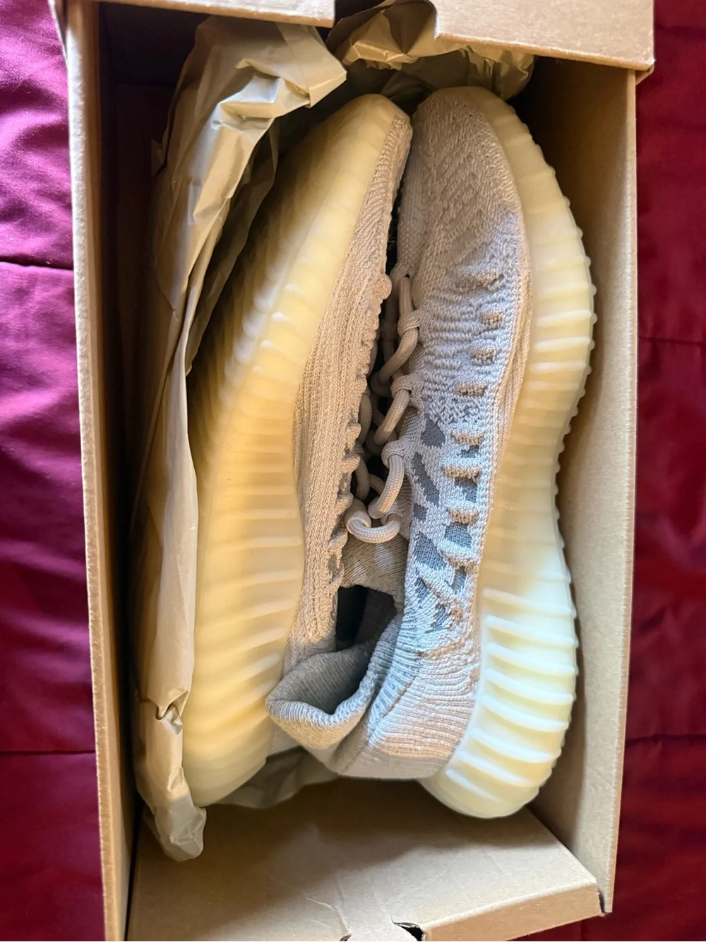 Yeezy Boost 350 V2 Pale Beige Cream Sneakers